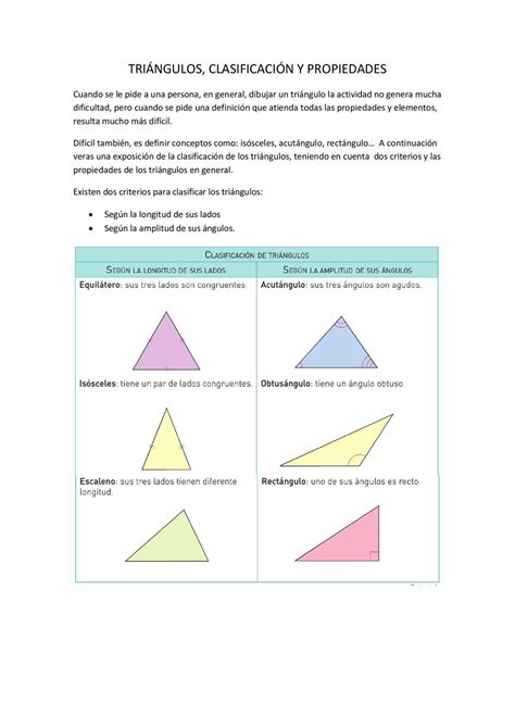 Calaméo TriÁngulos ClasificaciÓn Y Propiedades