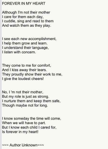 Forever In My Heart A Foster Moms Poem
