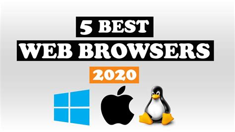 Top 5 Best Web Browsers 2020 Youtube