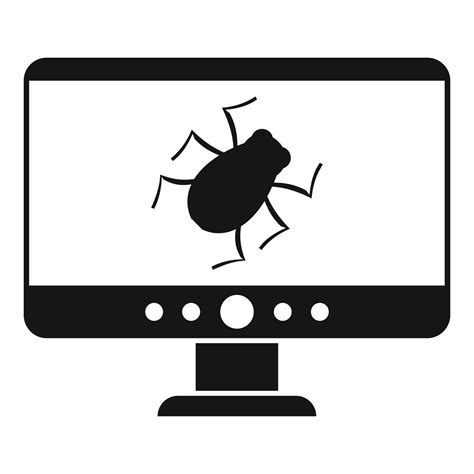 Computer Bug Icon Simple Style 14504120 Vector Art At Vecteezy