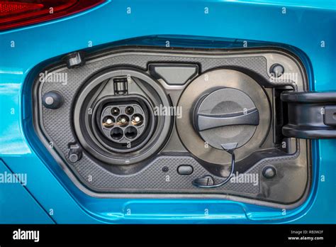 Charge Port On An Electric Car Stock Photo Alamy