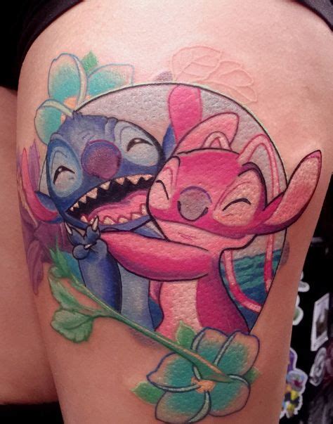 Stitch And Angel Tattoo Tatuajes Disney Mickey Tatuaje Tatuajes De