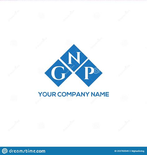 Design Do Logotipo Da Letra Gnp Em Fundo Branco Conceito De Logotipo