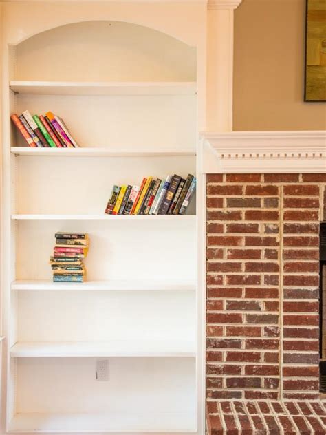 Add Graphic Pop To A Bookcase With Wallpaper Hgtv