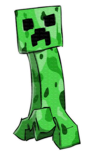 Creeper From Minecraft Mob Mobs Minecraft Game Green Creeper Free Png Picmix