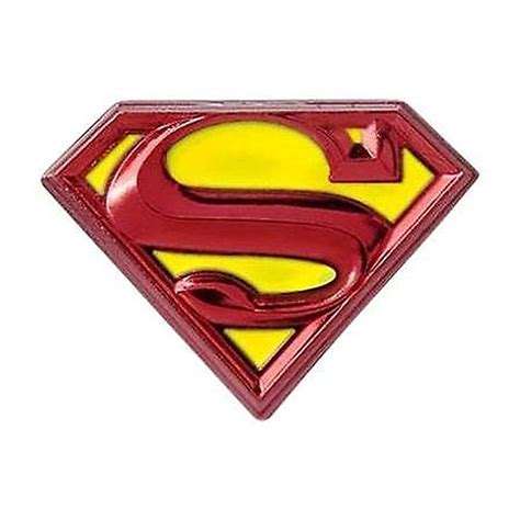 Dc Comics Superman Logo Colored Pewter Lapel Pin Superman Logo