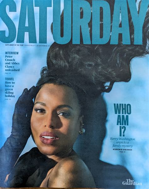 guardian saturday mag 14 10 2023 kerry washington cover and interview yourcelebritymagazines