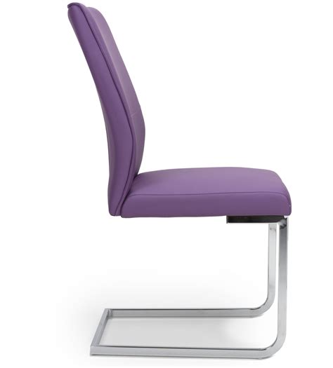 Browse purple leather office chairs on sale, by desired features, or by customer ratings. Seattle Purple Leather and Chrome Cantilever Dining Chair