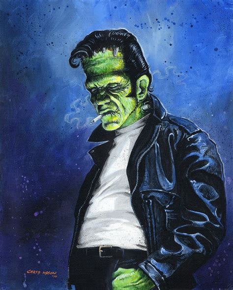 The Light Bulb Art Of Chris Mason Hot Rod Frankenstein Frankenstein Art Rockabilly Art
