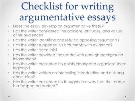 Ppt Elements Of An Argumentative Paper Powerpoint Presentation Id