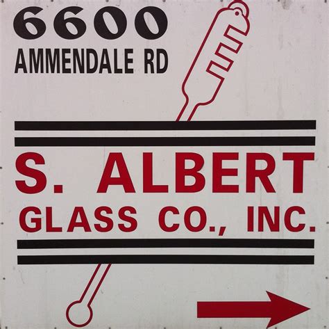 S Albert Glass Company Door Sales Installation 6600 Ammendale Rd Beltsville Md Phone