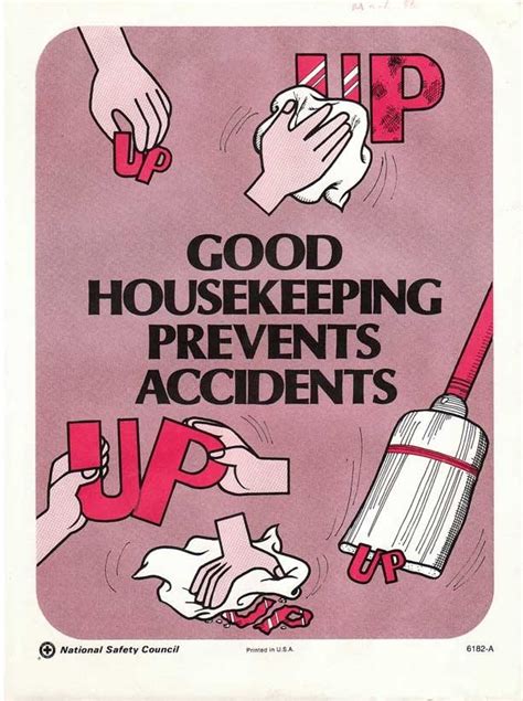 Information on india & world trade organisation (wto) is given by department of commerce, ministry of commerce and industry. Vintage Work Safety Poster - Good Housekeeping Prevents Accidents | Good housekeeping, Vintage ...