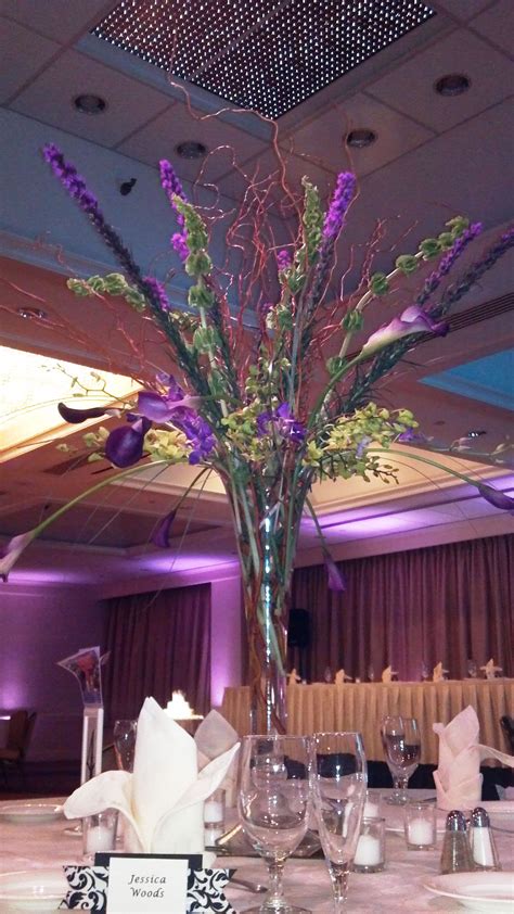 Pin By Brett Woods On Wedding Green Wedding Centerpieces Purple And