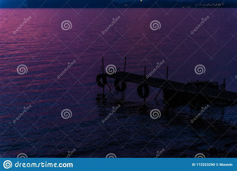 Lilac Sunset Over The Sea Stock Photo Image Of Nature 172523290