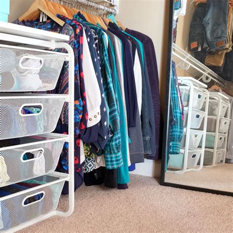 How to organize your clothes without a closet. How To Organize Folded Clothes Without Dressers - School ...