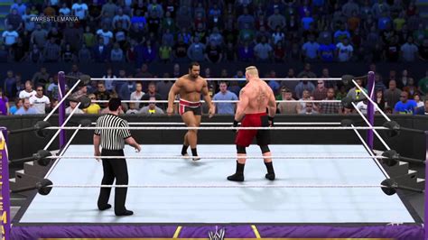 Wwe 2k15 Dream Match 1 Brock Lesnar Vs Rusev Last Man Standing