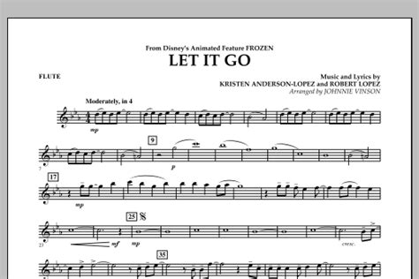 Let It Go From Frozen Flute Sheet Music Johnnie