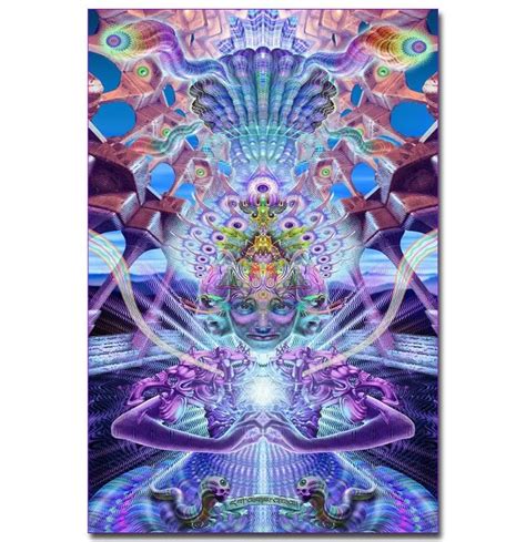 Art Print Psychedelic Trippy Visual Mind Painting God 14x21 24x36 27x40