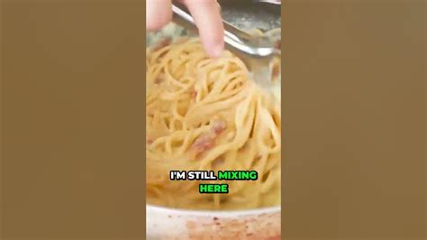 Uncovering An Insane Creamy Carbonara Recipe Without Cream Shorts Youtube