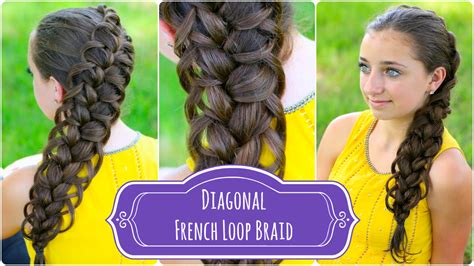Diagonal French Loop Braid Cute Braid Hairstyles Cute Girls Hairstyles
