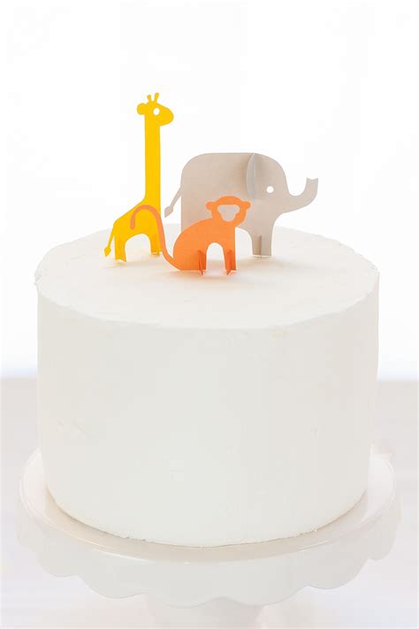 Diy Jungle Animal Cake Toppers Beau Coup Blog