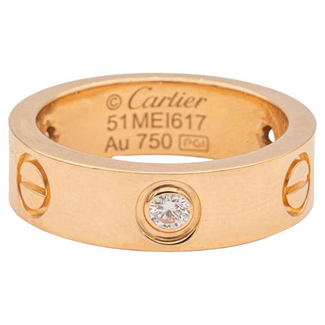 Cartier Love Ring In Rose Gold At 1stdibs Cartier Love Ring Box