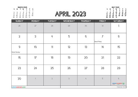Free Editable Calendar April 2023 Pdf 3 Month Calendar