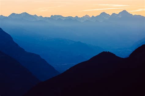 Swiss Sunrise Sunrise Over Swiss Mountains In The Canton O Flickr