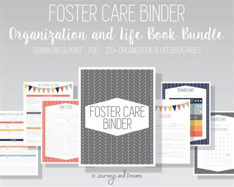 Foster Care Binder Printable Organize Foster Care Paperwork Along