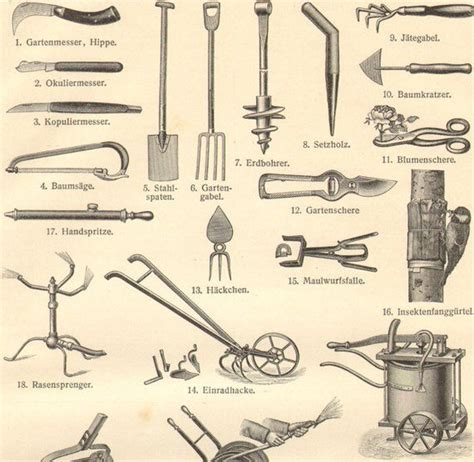 1908 Gardening Tools Gardening History Of The Gardening Famous