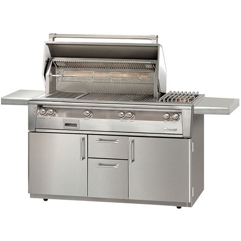 Which foods you like to cook; Alfresco 56" Sear Zone Grill with Side Burner Cart Outdoor ...