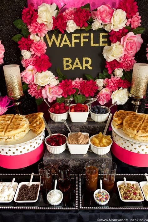 Waffle Bar Ideas And Recipes Moms And Munchkins Waffle Bar Birthday