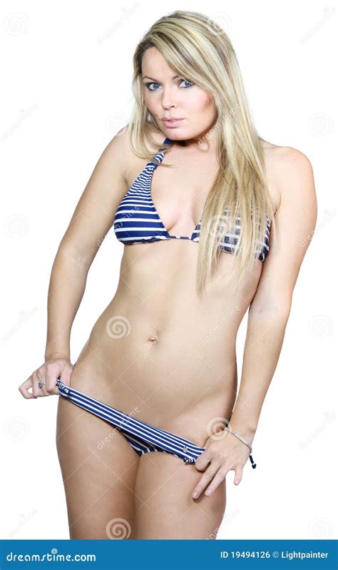 Woman Removing Bikini Stock Photo Image Of Hair Curvaceous