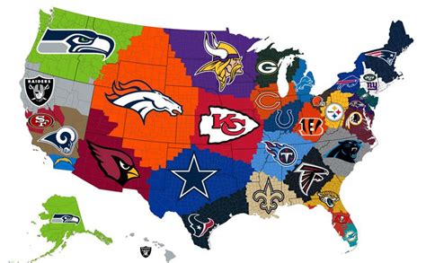 Closest Nfl Team To Each Us County Nfl Nfl Nfl Football Wallpaper