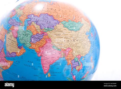 Earth Globe Map Of Asia