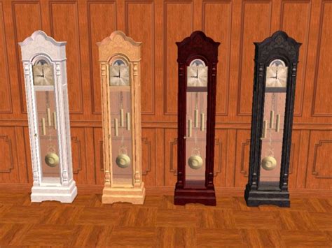 Mod The Sims Grandfather Clock Recolor Set