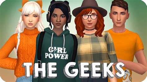 High School Cliques The Geeks Sims 4 Create A Sim Youtube