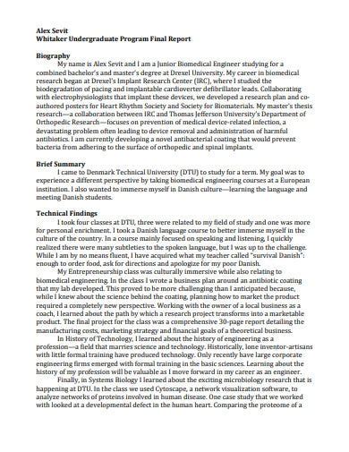 10 Biography Research Report Templates In Pdf Word