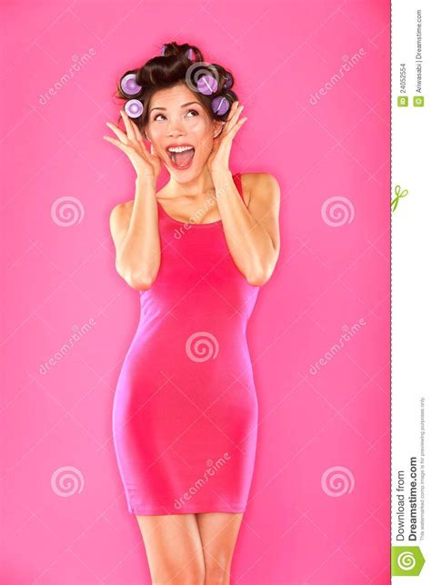Excited Funny Beautiful Woman Stock Images Image 24052554
