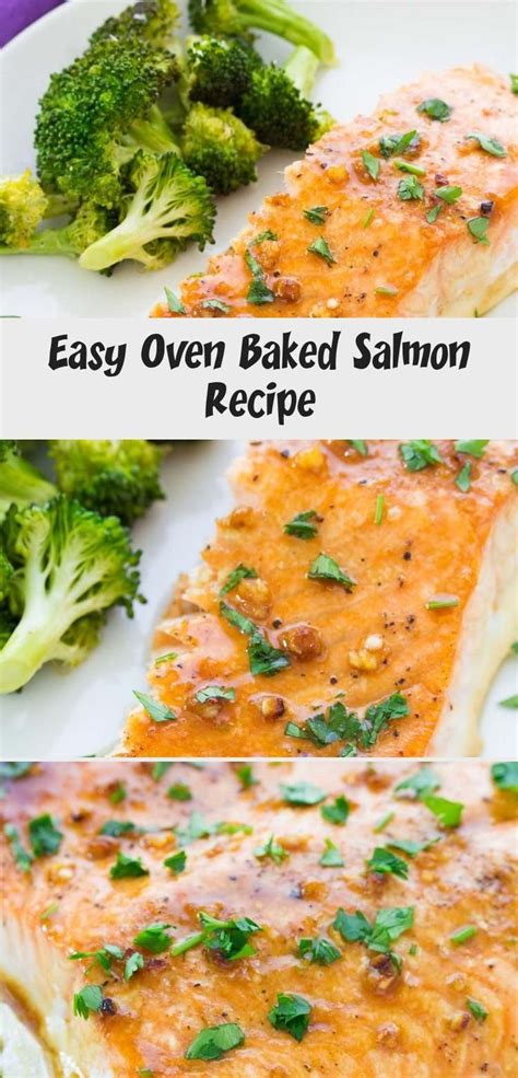 I love to make these when i don't want to cook — takes minutes to put together, and there are no dishes to clean up! The best easy oven baked salmon recipe! The salmon is cooked in a honey garlic sauce that is s ...