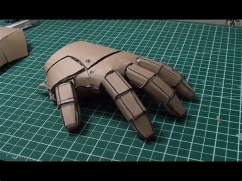 How to make an iron man hand : IRON MAN Mark 4 / 6 Costume Progress- Cardboard Repulsor Gauntlet Base Parts - YouTube ...