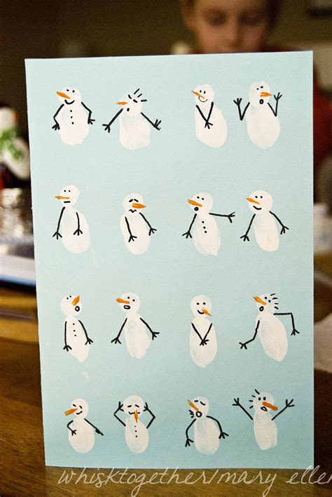 Snowman Greeting Card Whisk Together