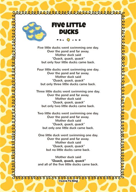 French songs for kids sync placements. Five Little Ducks Song | FREE Video Song, Lyrics & Activities