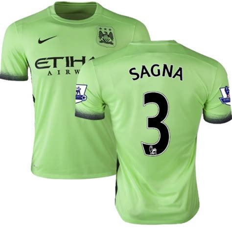 David silva, jesus navas, sergio kun agüero or kevin de bruyne already use the equipments that futbolemotion.com offers you to support your team. Youth 3 Bacary Sagna Manchester City FC Jersey - 15/16 ...