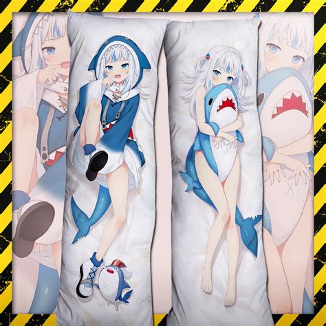 Dakimakura Gawr Gura Hololive Anime Body Pillow Cover Case Etsy Canada