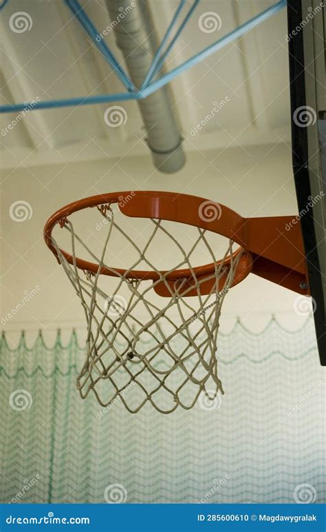 Basketball Board With A Basket Inside School Stock Photo Image Of