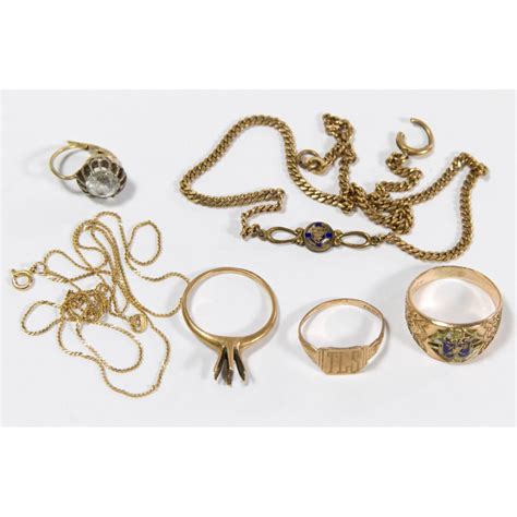 14k And 10k Gold Jewelry Assortment Leonard Auction
