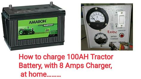 How to charge 100AH battery with 8Amps charger//Hindi... - YouTube