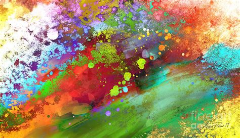 Color Explosion Abstract Art Painting By Ann Powell Fine Art America