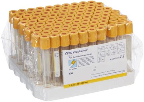 Bd Vacutainer Sst Tube With Silica Clot Activator Polymer Gel